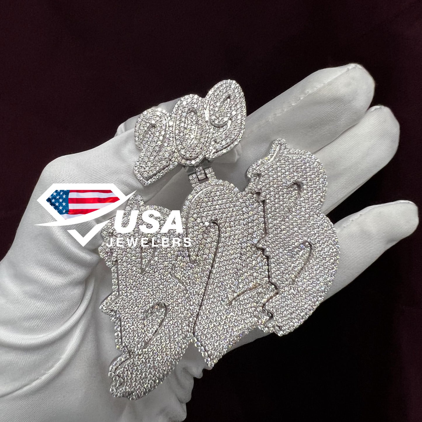 "B2B"Moissanite Diamond custom Name Hip Hop Pendant