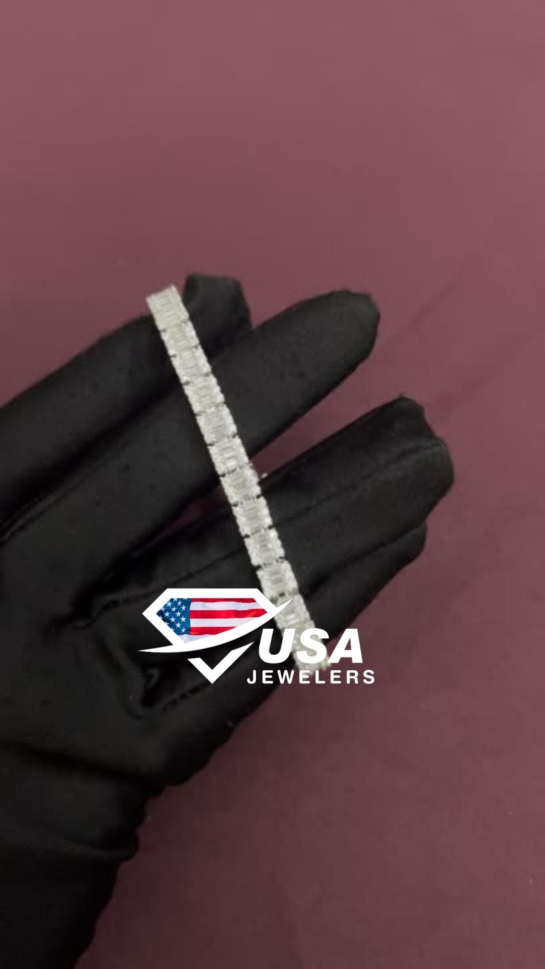 6mm Diamond Tennis Bracelet with 925 Silver for Men & Women