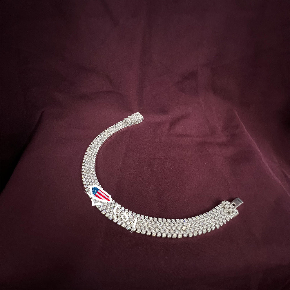 10mm VVS Moissanite Diamonds Tennis Bracelet