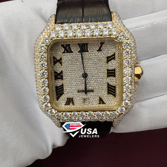 VVS Moissanite Diamond Wrist 41MM Watch