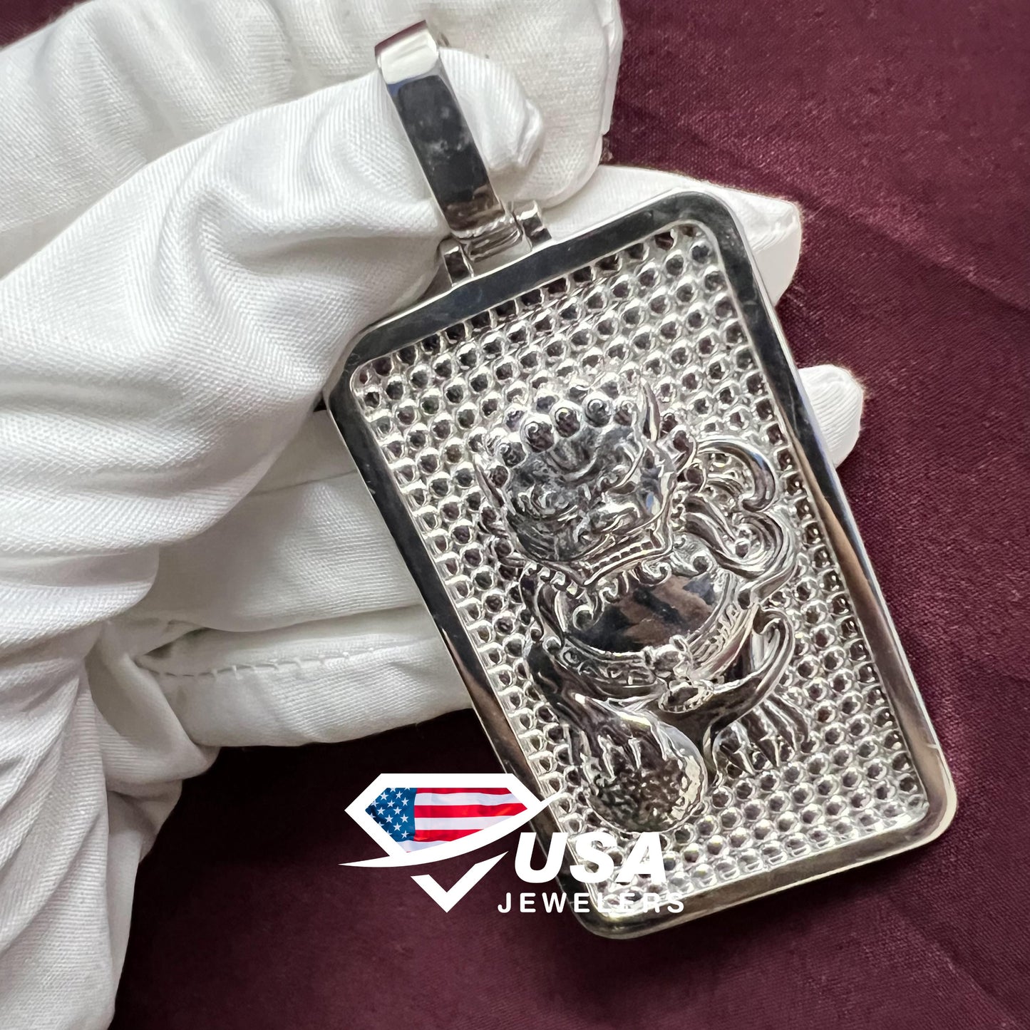 Face Hip Hop 925 Sterling Silver Pendant