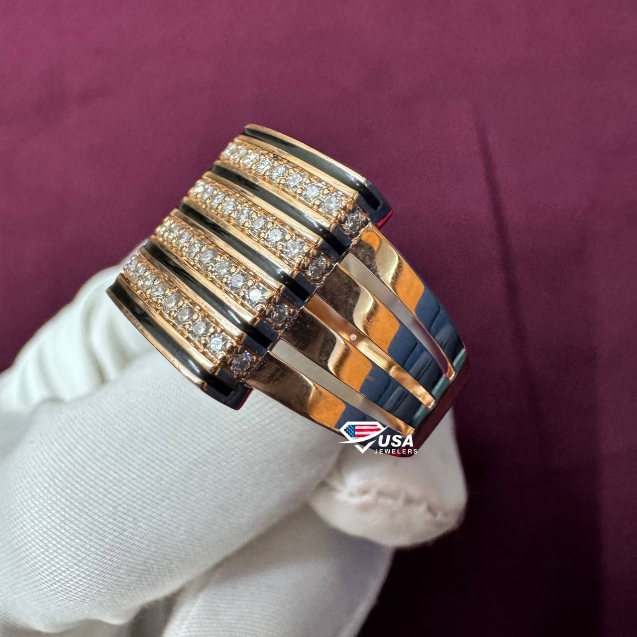 14KT Rose Gold Round Cut Lab Grown Diamond Engagement ring For Women