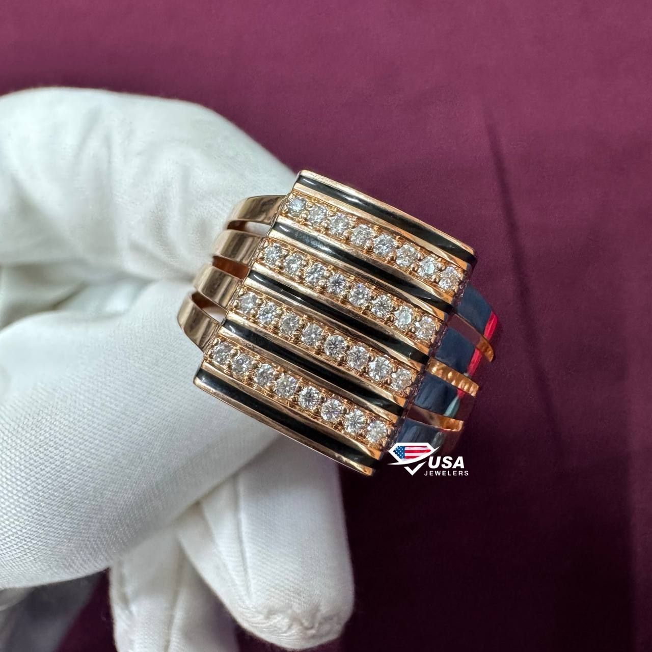 14KT Rose Gold Round Cut Lab Grown Diamond Engagement ring For Women