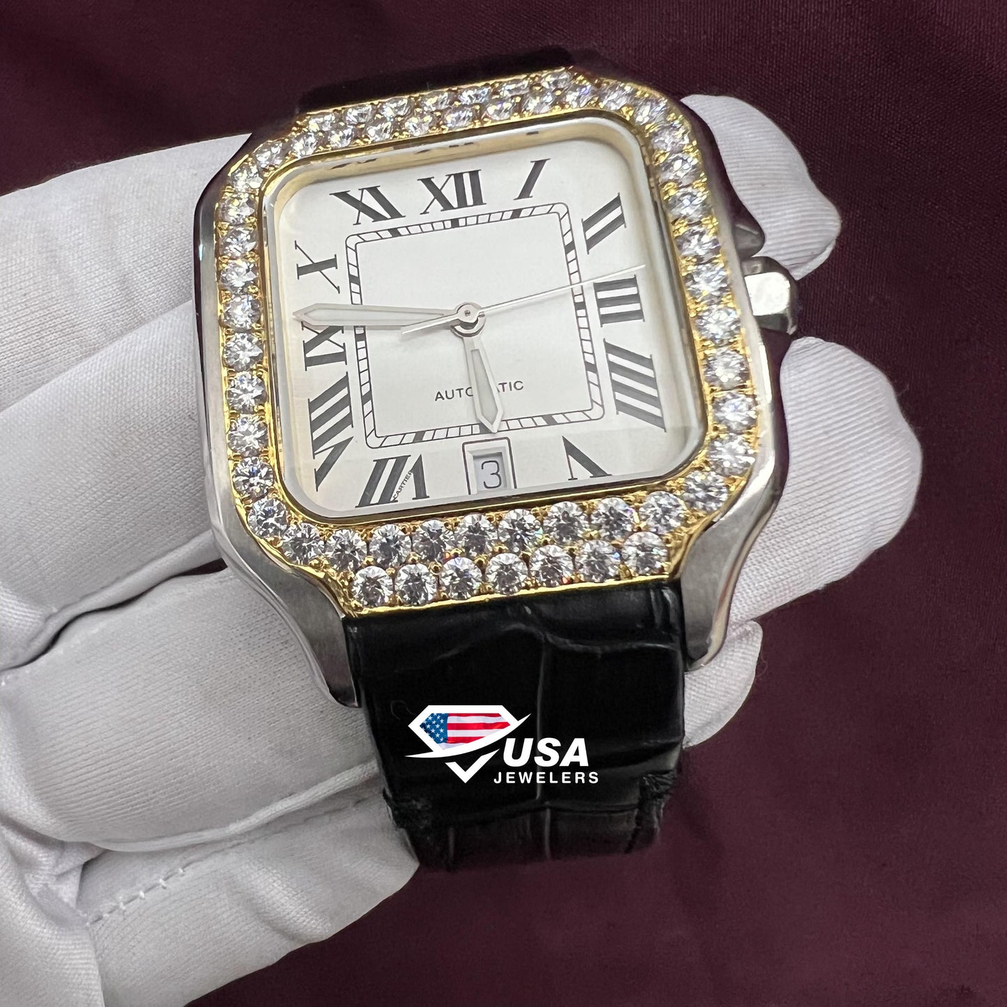 41MM VVS Moissanite Diamond Watch