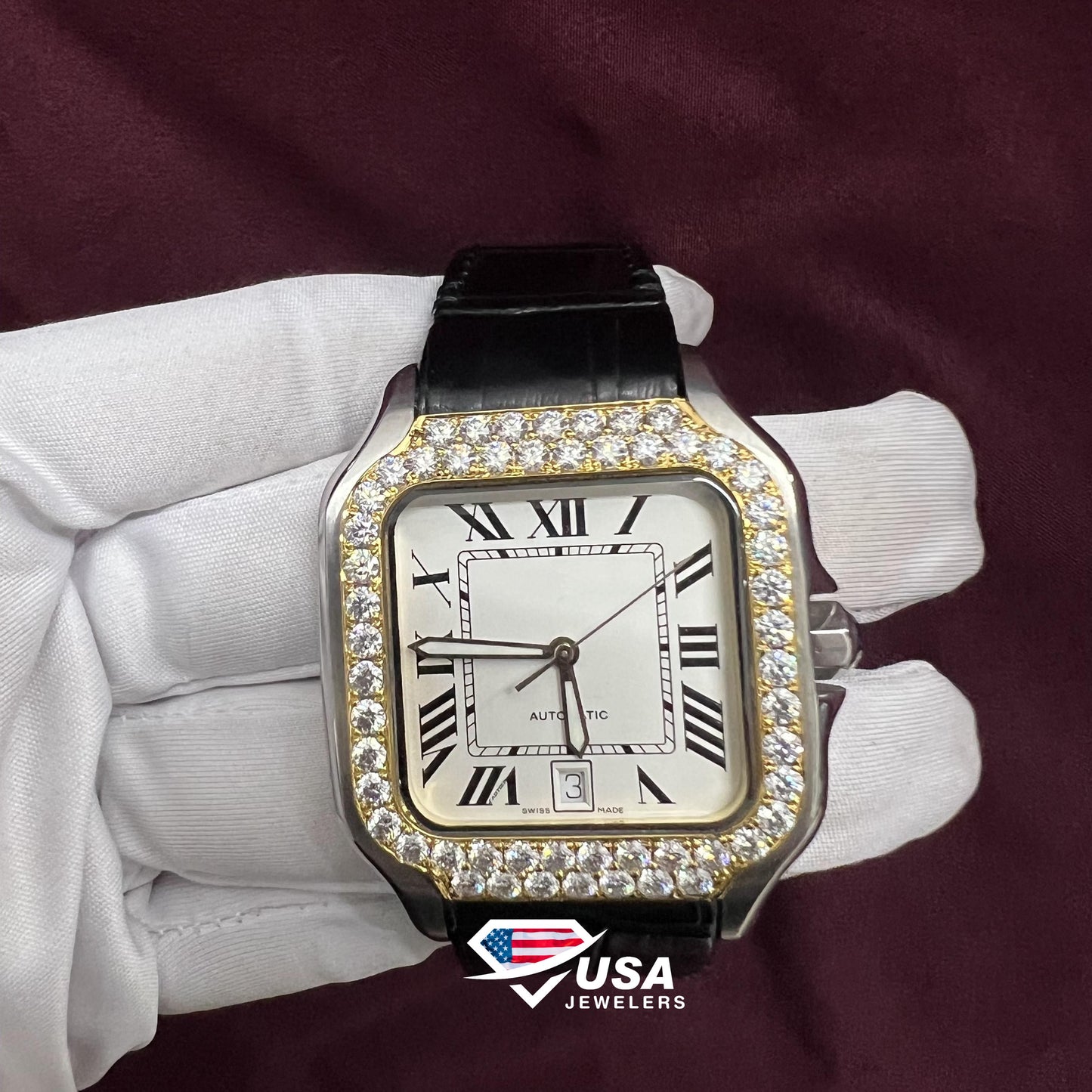 41MM VVS Moissanite Diamond Watch