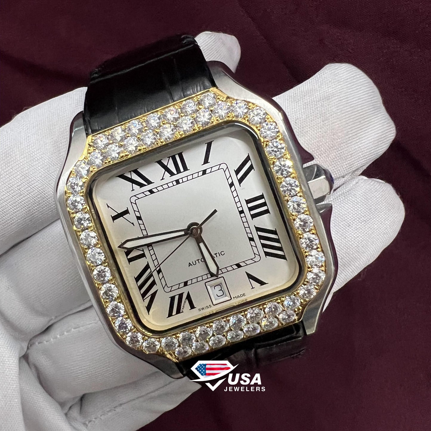 41MM VVS Moissanite Diamond Watch