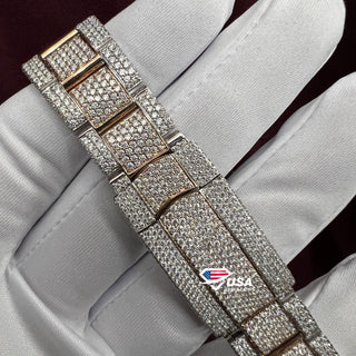 VVS Moissanite Handmade Studded Diamond Watch