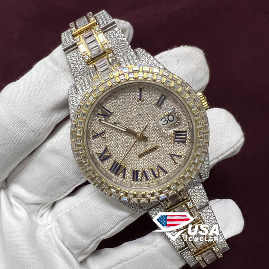 41MM Moissanite Diamond Customized Watch