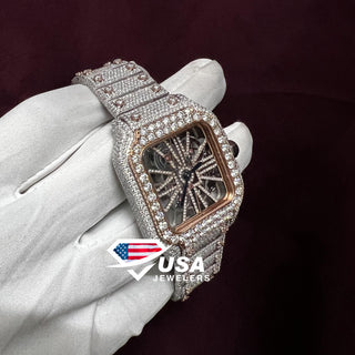 VVS1 Moissanite Diamond Men's Wrist Watch