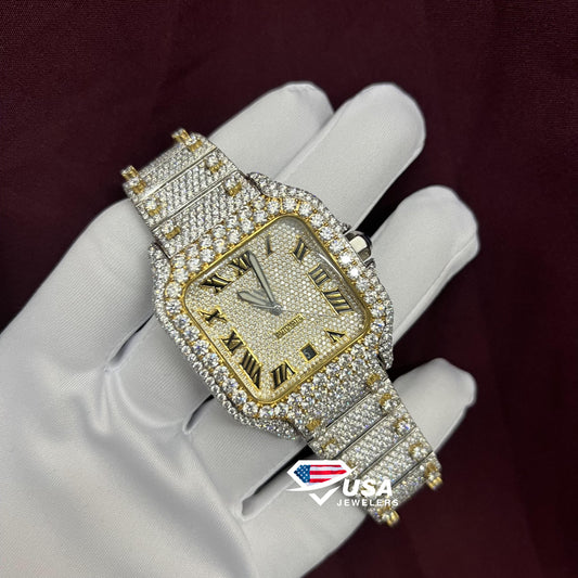 41MM VVS Moissanite Diamond Buss down Watch