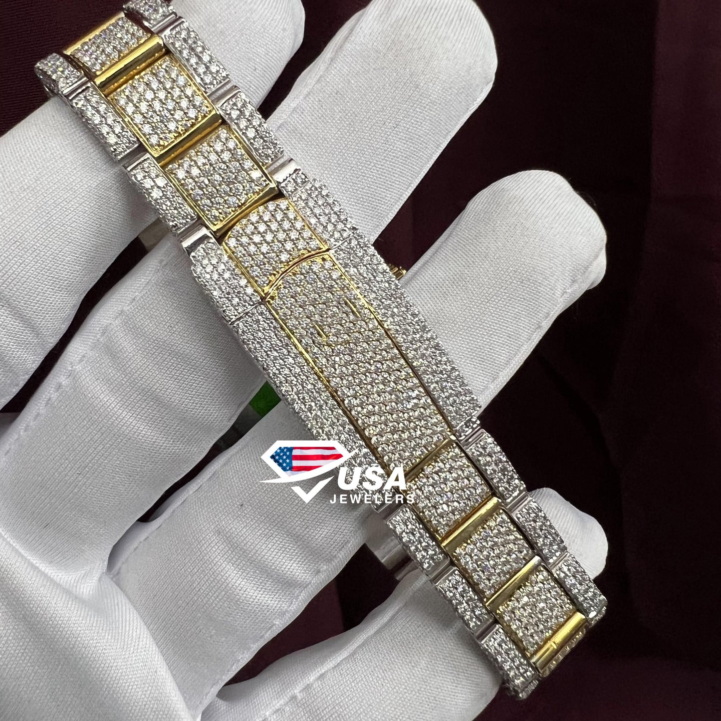 36MM VVS Moissanite Studded Women Watch