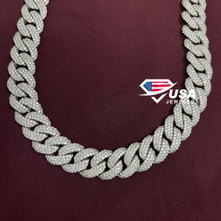 20 MM VVS Lab Diamond Miami Cuban Link Chain