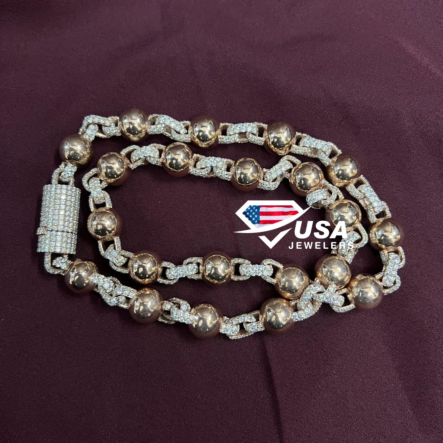 12MM Solid Clustered Ball Chain