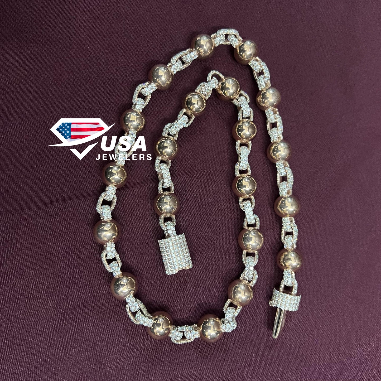 12MM Solid Clustered Ball Chain
