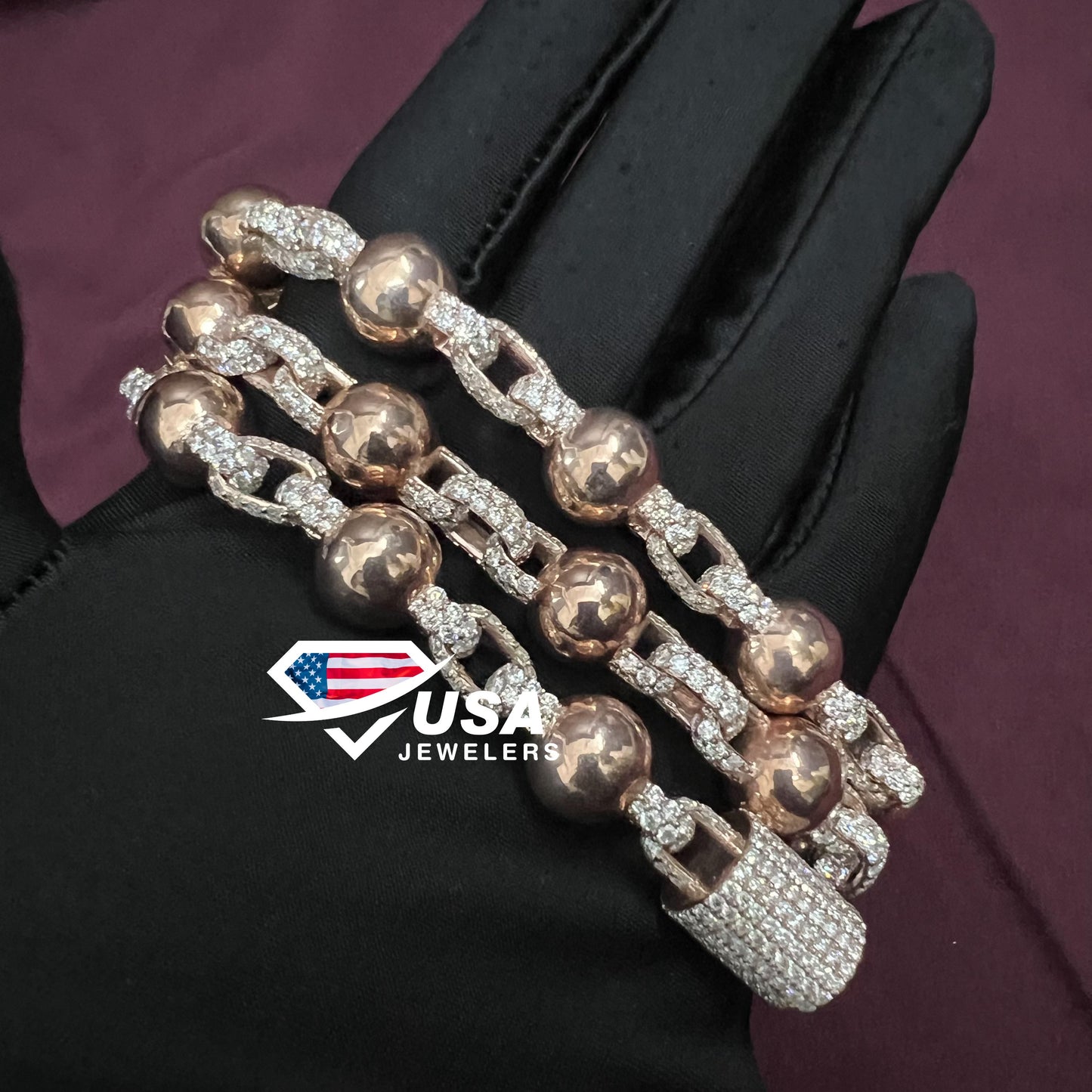 12MM Solid Clustered Ball Chain