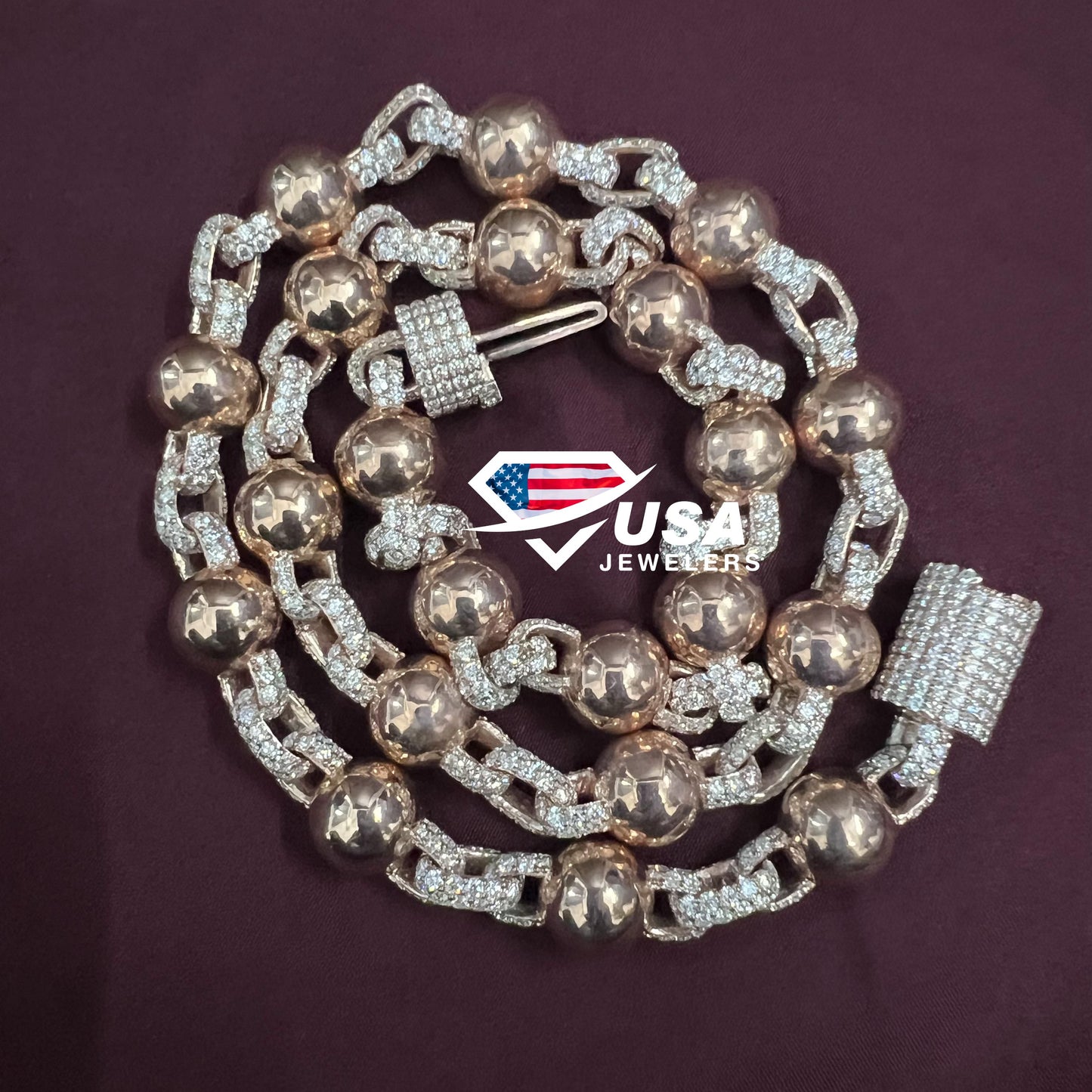 12MM Solid Clustered Ball Chain