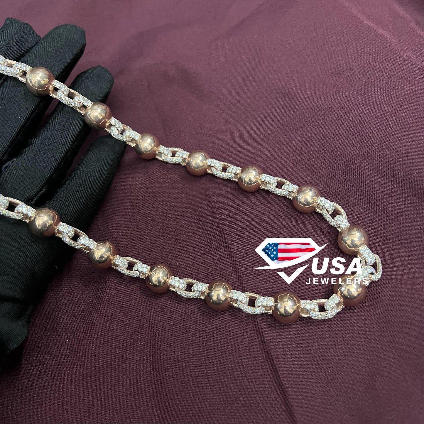 12MM Solid Clustered Ball Chain