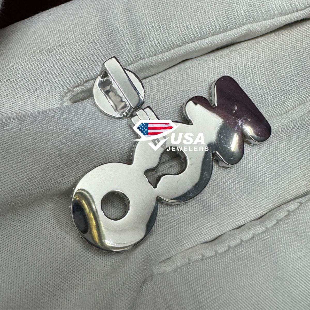 VVS Lab Diamond " NCO " 925 Sterling Silver Hip Hop Pendant