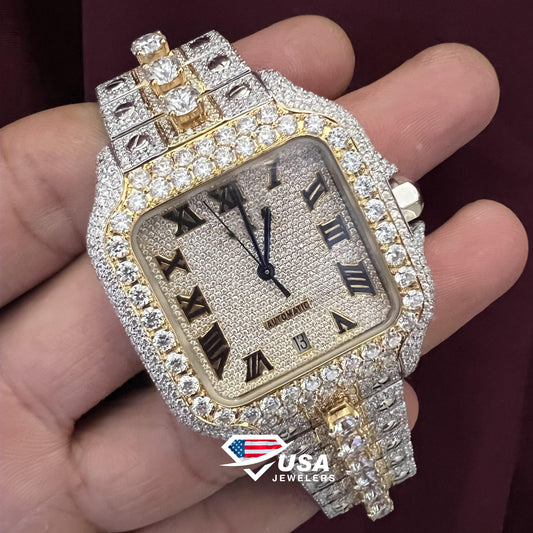 41MM VVS Moissanite Diamond Customized Watch