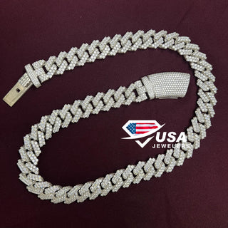 16 MM VVS Lab Diamond Cuban Link Chain