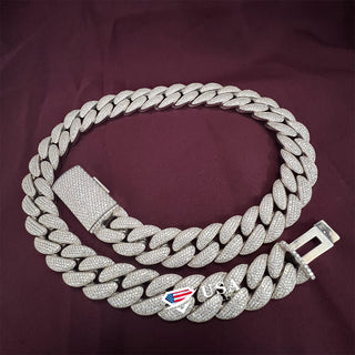 20 MM Lab Diamond Hip Hop Miami Cuban Link Chain