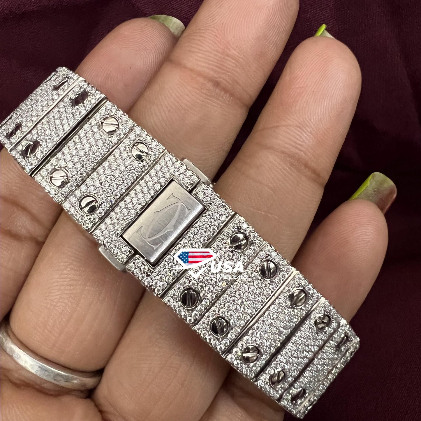 41MM VVS Moissanite Diamond Hiphop Watch