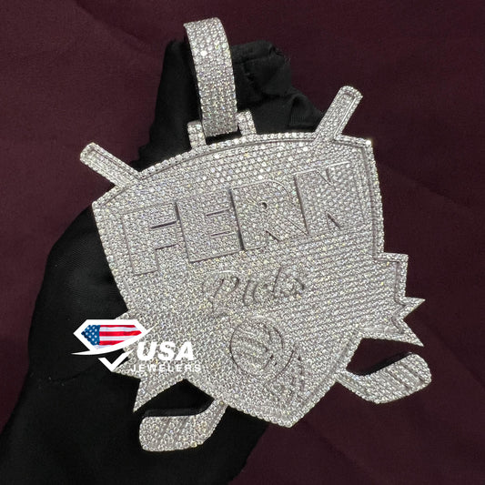VVS Moissanite Diamond Ice Out Hip hop Pendant