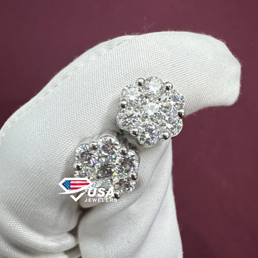 VVS Moissanite Diamond Stud Earring