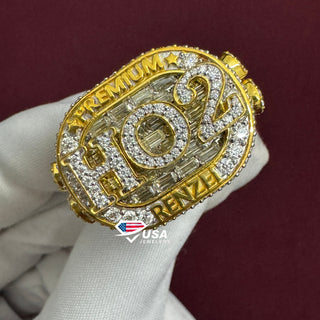 VVS Lab Diamond Full Iced Out Custom Champions Men's Ring