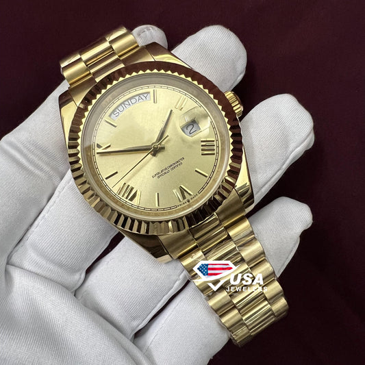 41MM Yellow Gold Day and Date Watch