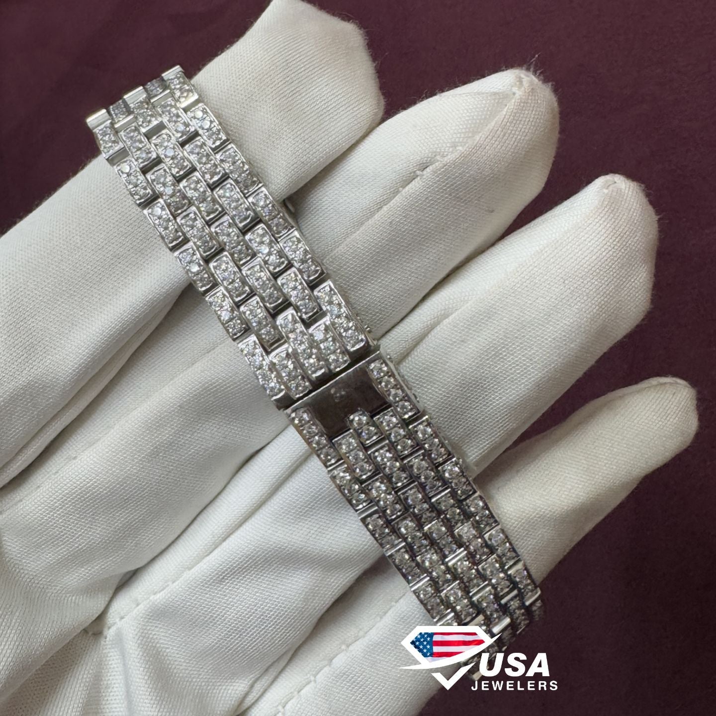26 mm VVS Lab Diamond Iced Out Women's Wrist Watch