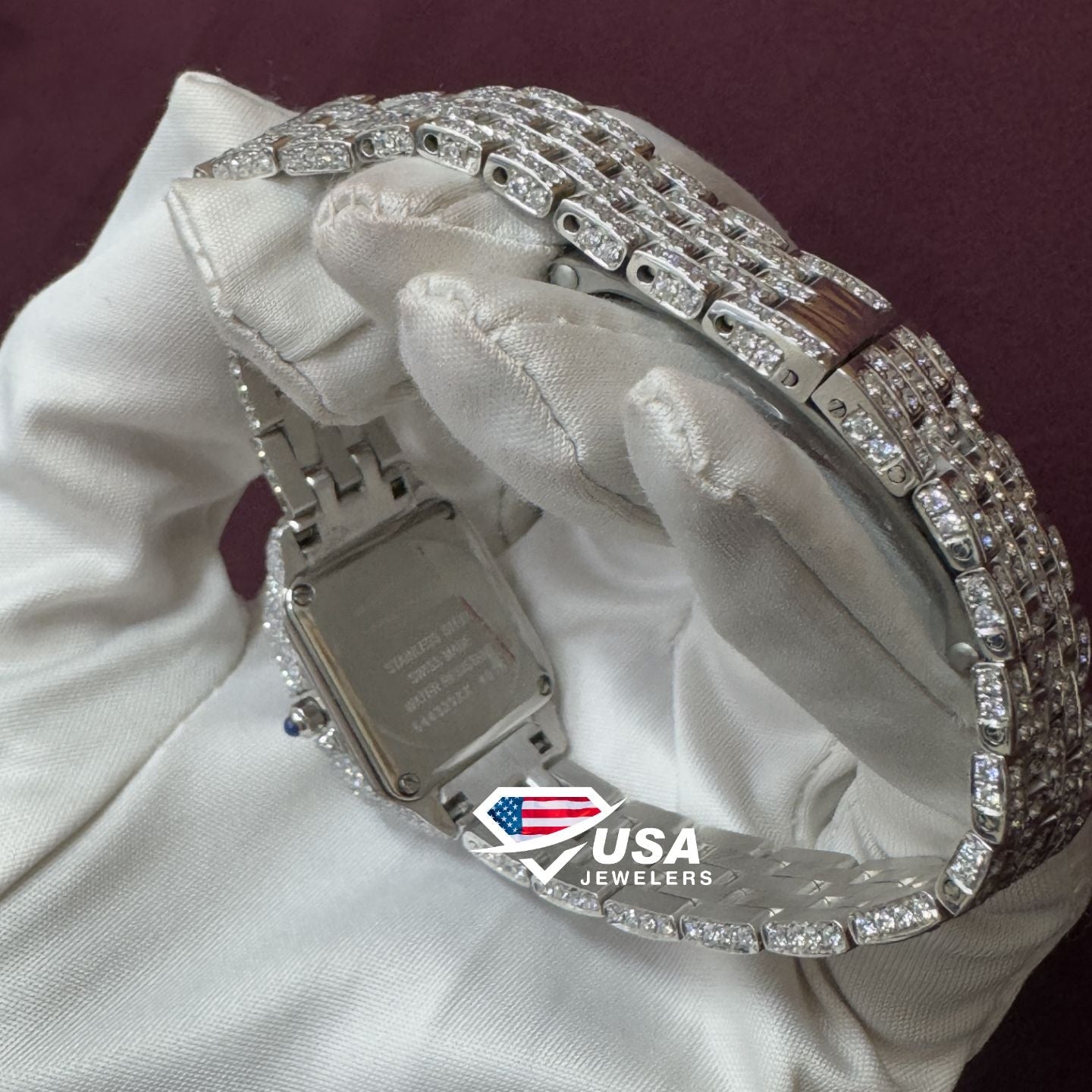 26 mm VVS Lab Diamond Iced Out Women's Wrist Watch