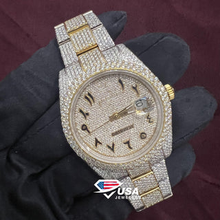 41MM Vvs Moissanite Diamond Rolex Watch