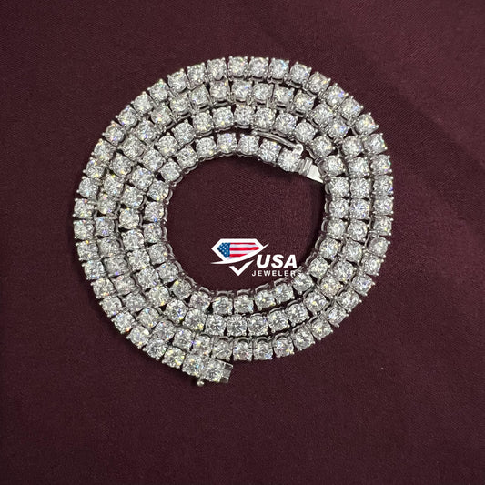 4MM VVS Lab Diamond Tennis Chain for men and women