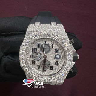 41MM VVS Moissanite Diamond Men's Wrist Watch