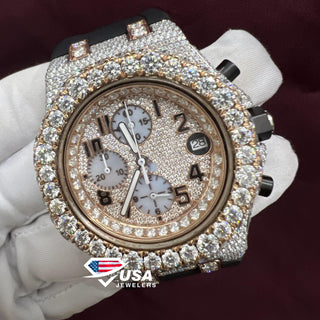 41MM Vvs Moissanite Diamond Men's Wrist Watch
