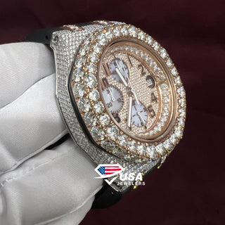 41MM Vvs Moissanite Diamond Men's Wrist Watch