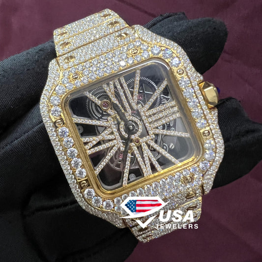 VVS Moissanite Diamond Bussdown Watch