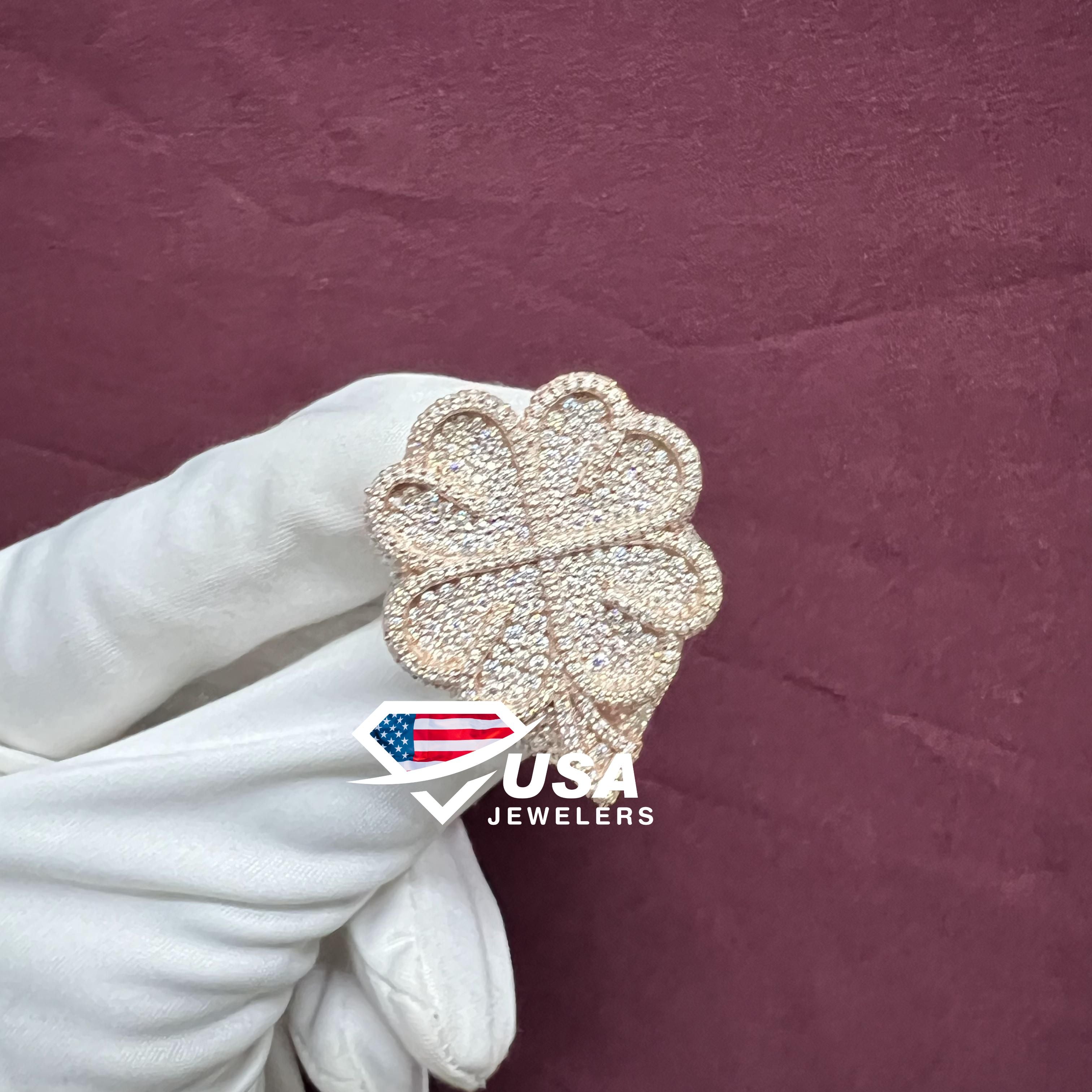 VVS Moissanite Diamond 10KT Gold Hip Hop Rapper Ring – USA JEWELLERS