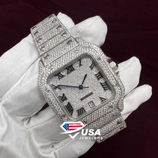 41MM VVS Moissanite Diamond Watch