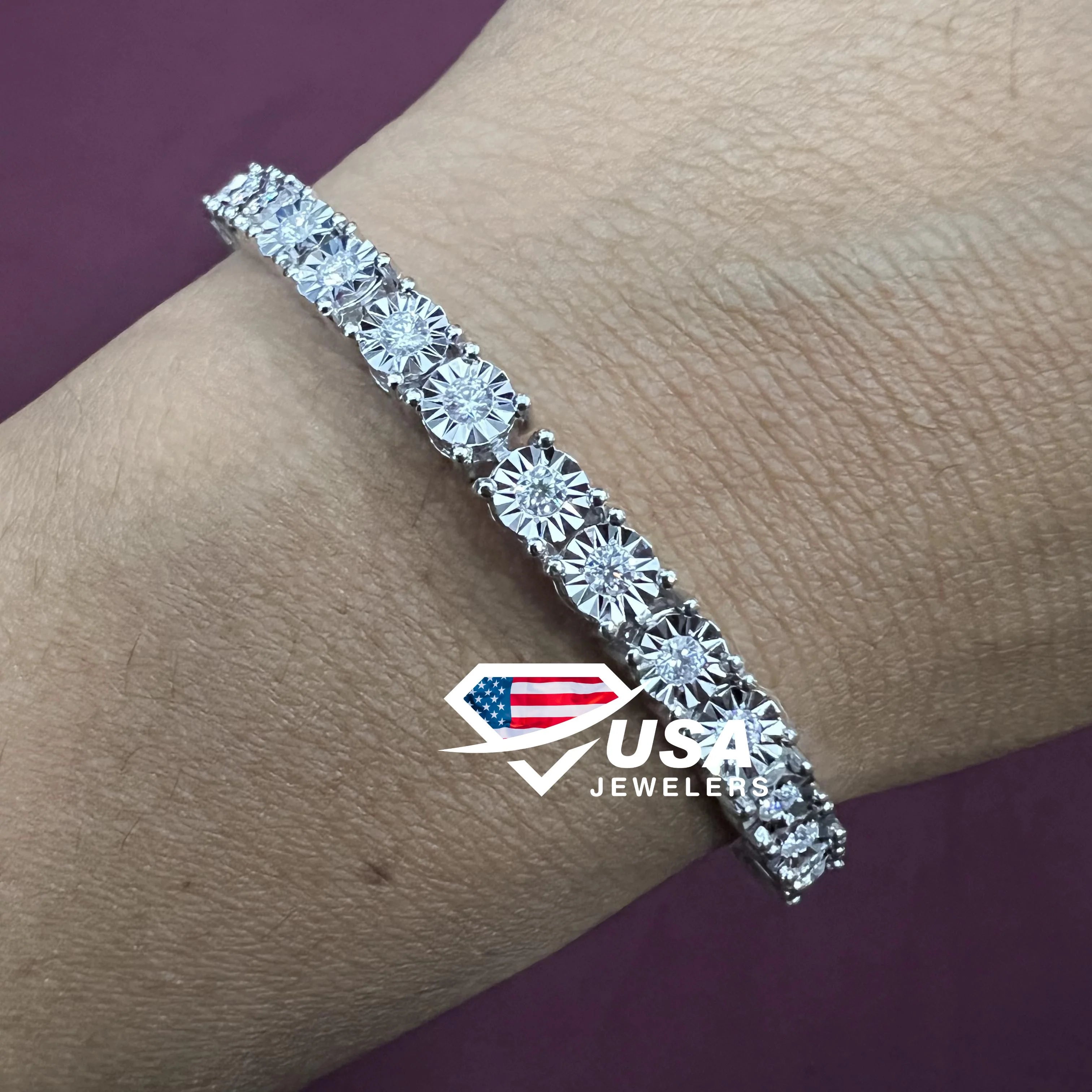 Nail bracelet 2025 with diamonds