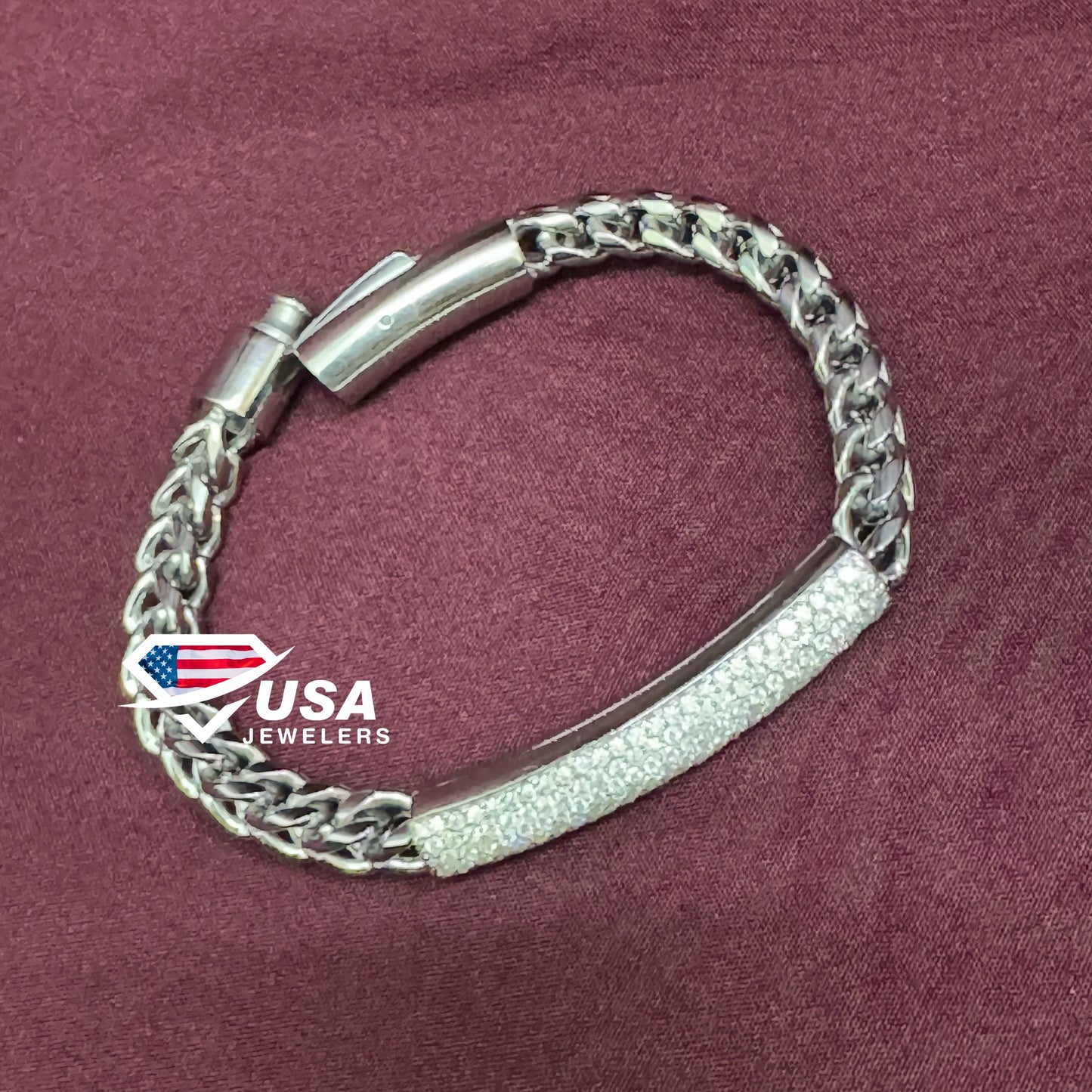 VVS Lab Diamond With 925 Sterling Silver Bracelet For Unisex