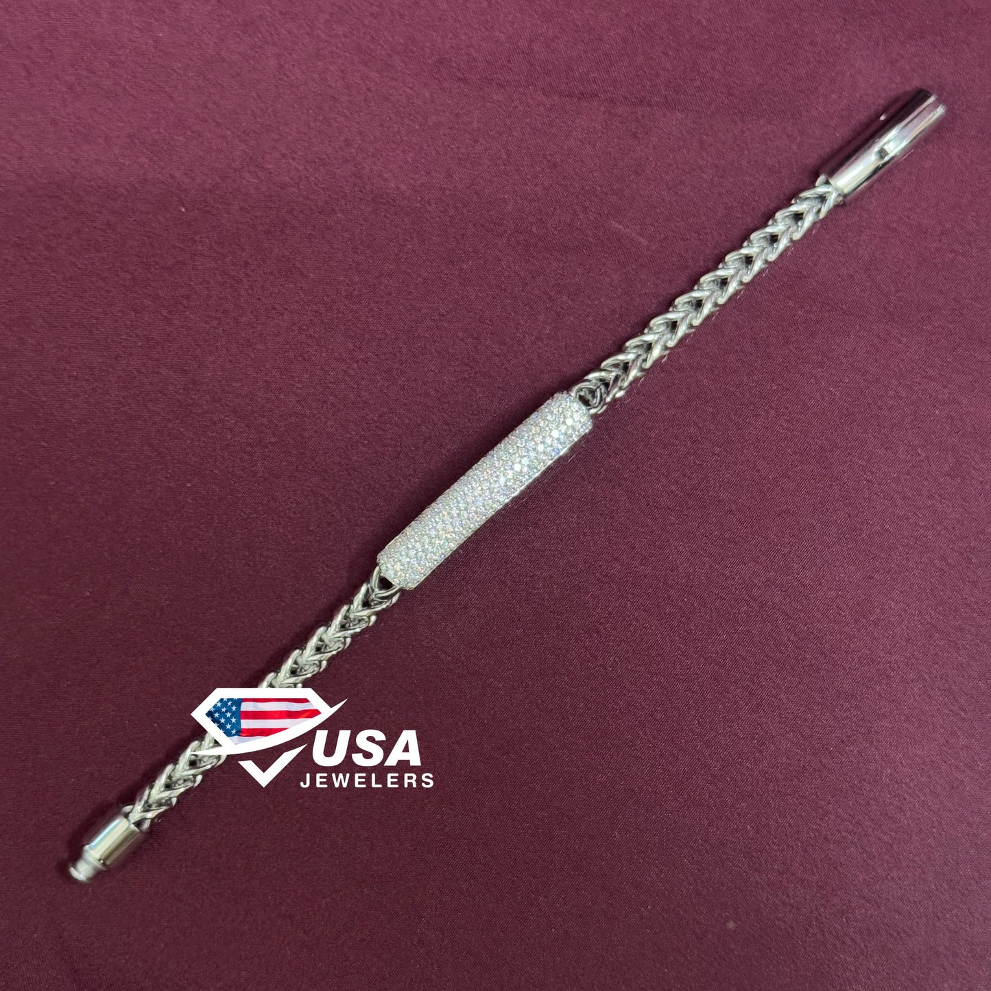 VVS Lab Diamond With 925 Sterling Silver Bracelet For Unisex