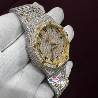 41mm Moissanite Diamond Fully Iced Out Hip Hop Watch