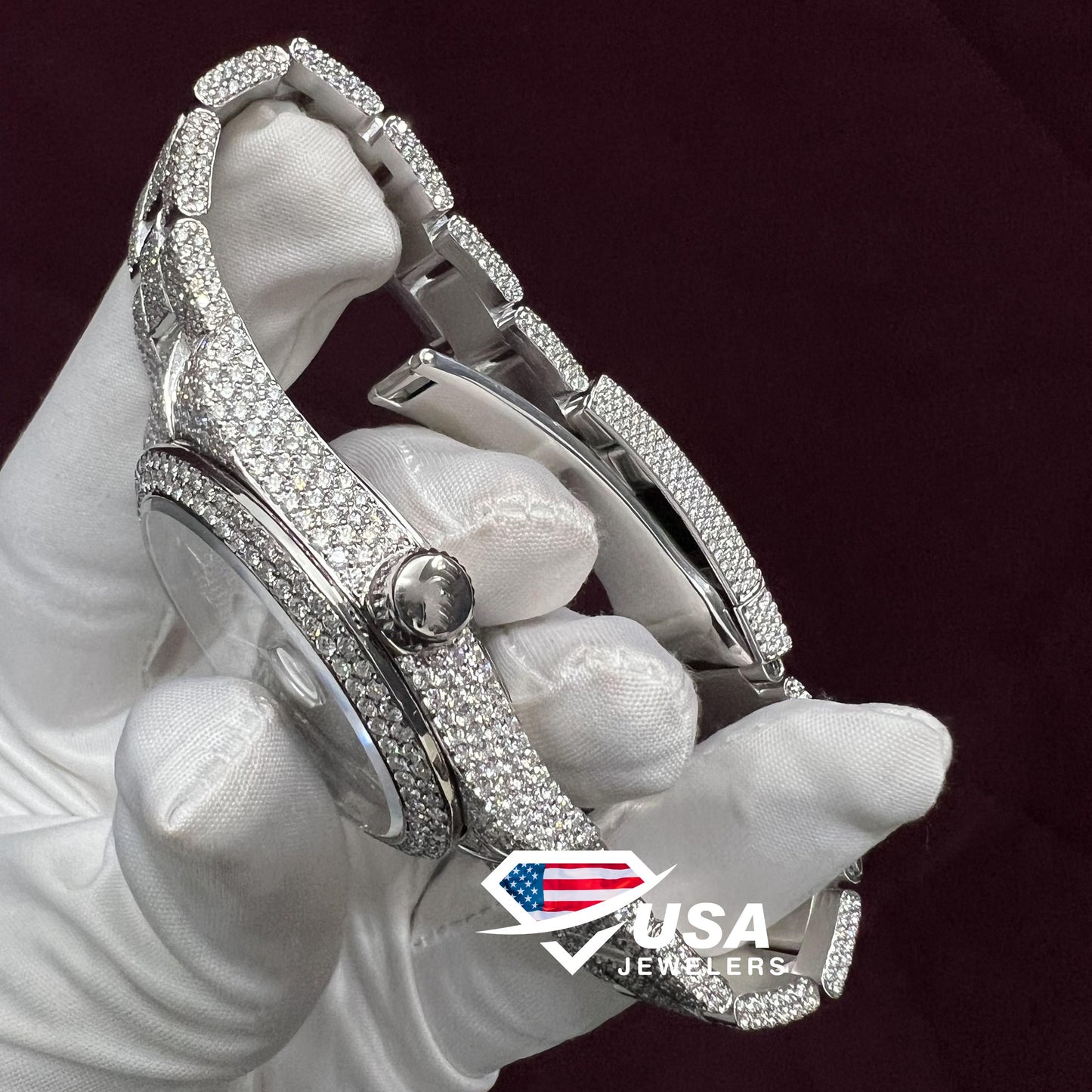 41MM VVS Moissanite Diamond Watch