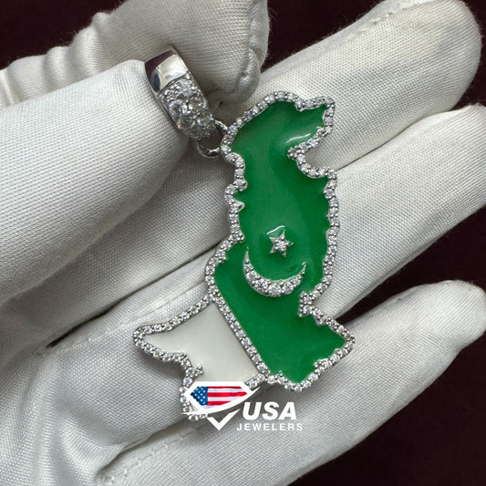 VVS1 Lab Diamond 18K White Gold Custom Letter Pendant