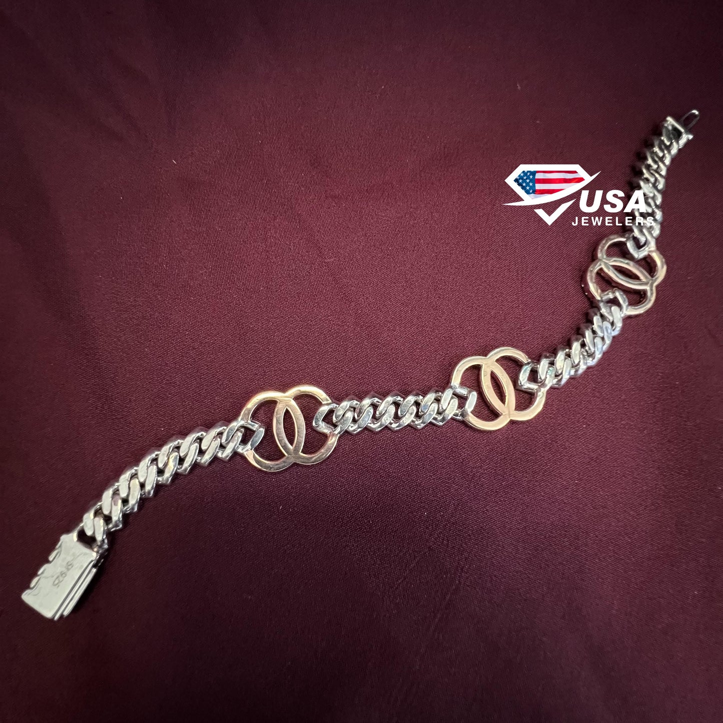 VVS Lab Diamond classic Style 14K Rose Gold  Bracelet