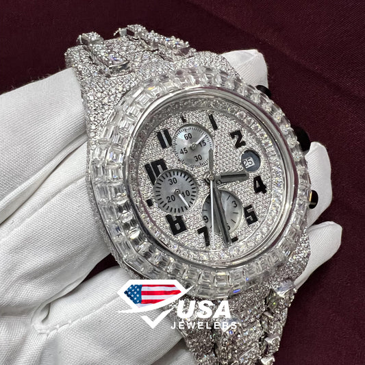 42MM VVS Moissanite Diamond Watch