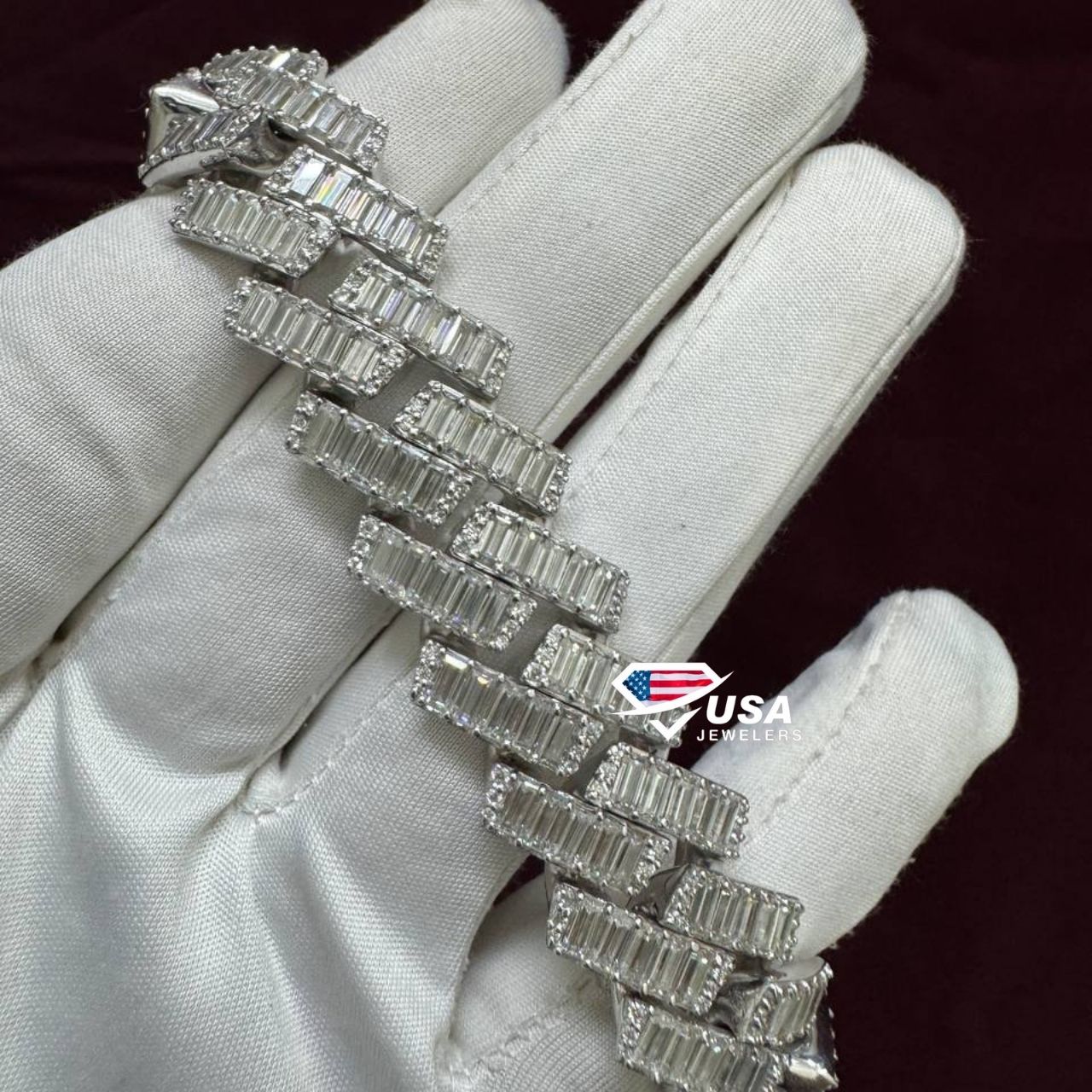 18mm VVS Lab Grown Diamond 925 Sterling Silver Miami Cuban Bracelet for men