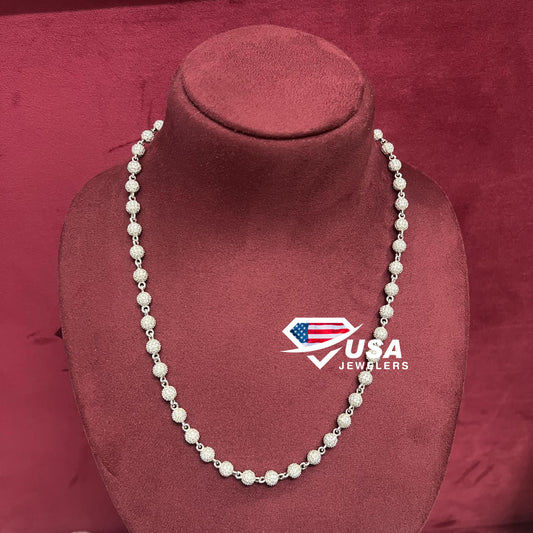 7MM VVS Lab Diamond Custered Ball Chain